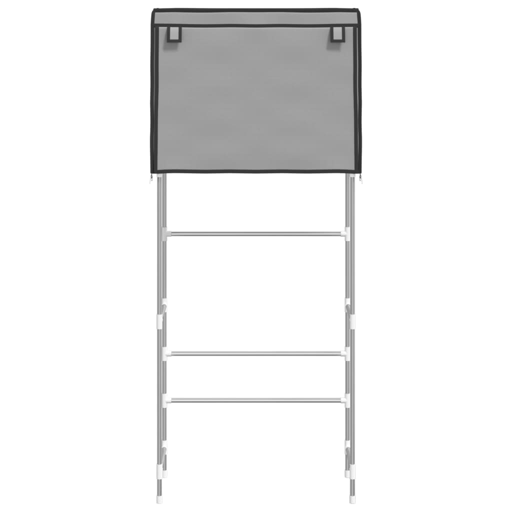 Rack de stockage Vidaxl pour la machine à laver Boven 2 couches 71x29.5x170,5 cm Gray