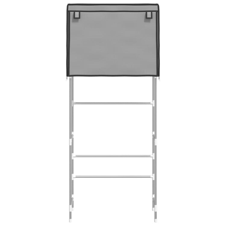 Rack de stockage Vidaxl pour la machine à laver Boven 2 couches 71x29.5x170,5 cm Gray