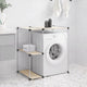 Rack de rangement Vidaxl pour la machine à laver Boven 87x55x90,5 cm Crème de fer -colore