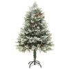 Vidaxl Tréser de Noël avec cones LED et pin 150 cm en PVC et vert PE