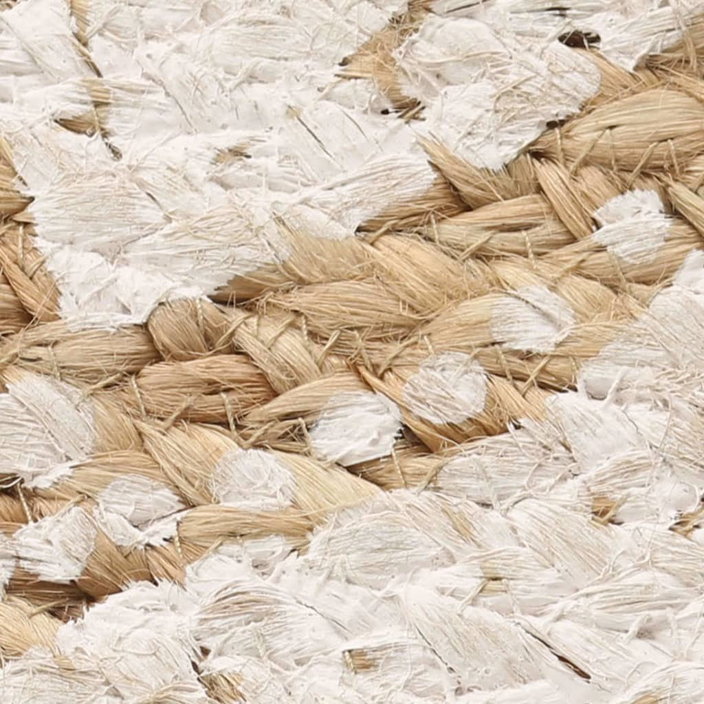 Tapis vidaxl avec imprimé autour de 240 cm de jute tressée