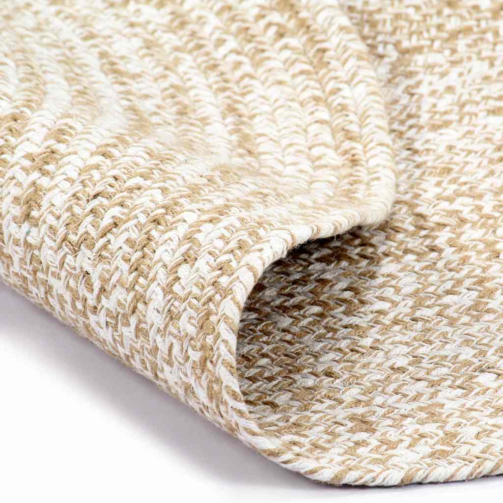 Vidaxl tapis fait à la main 180 cm de jute et brun