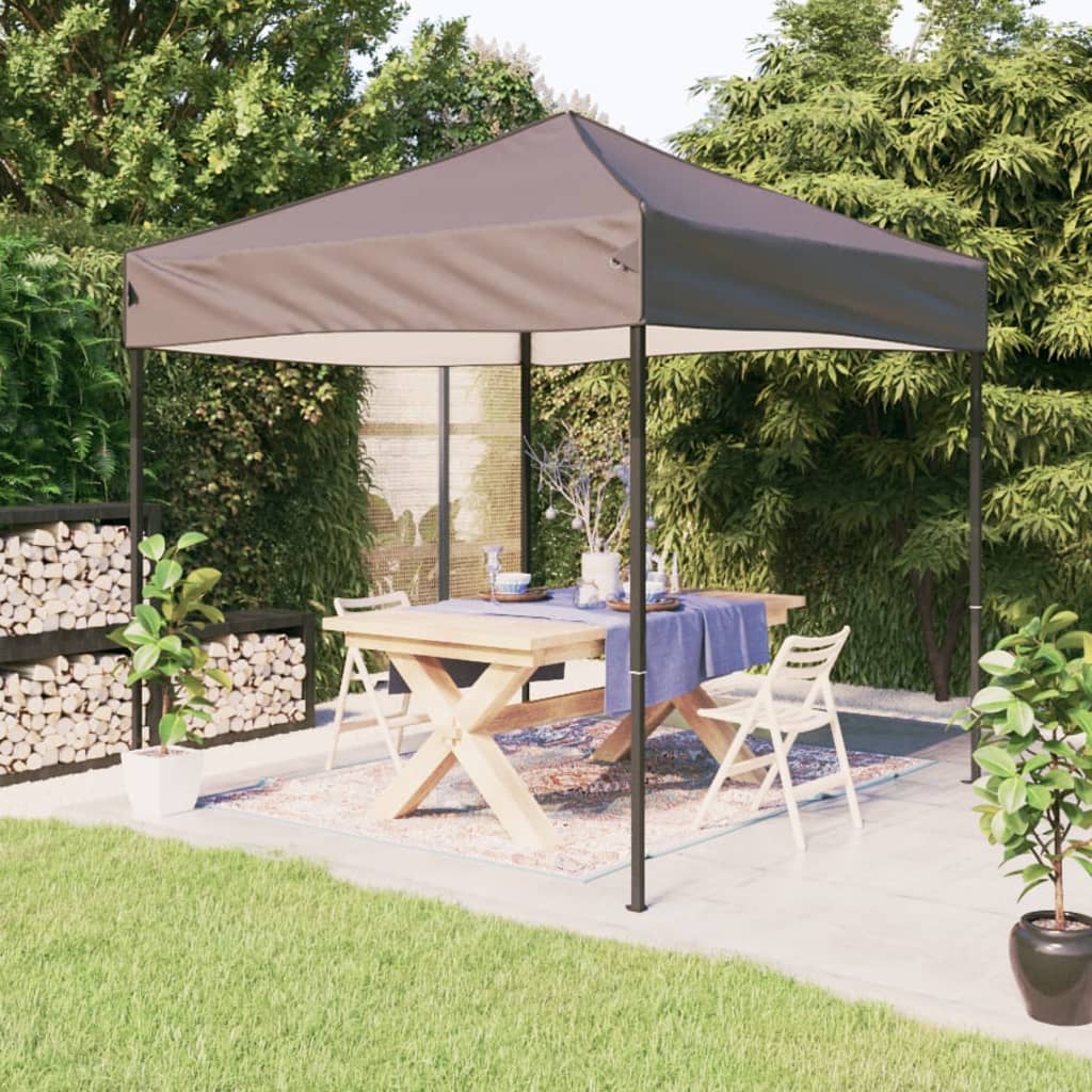 Vidaxl PartyTent pliable 2x2 m taupe