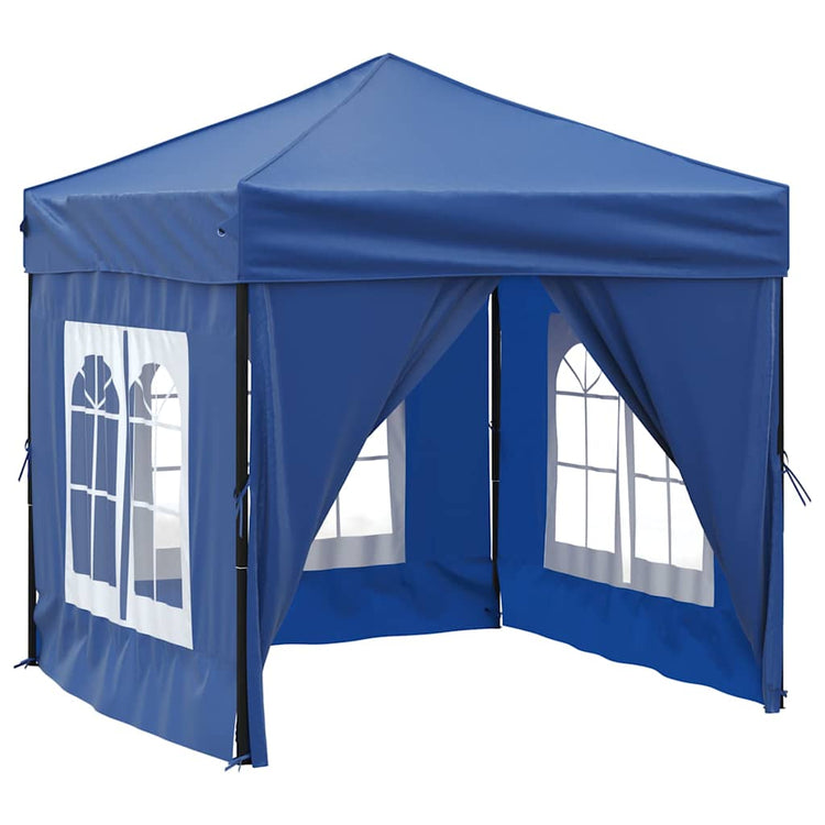 Vidaxl PartyTent pliable avec des parois latérales 2x2 m bleu