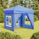Vidaxl PartyTent pliable avec des parois latérales 2x2 m bleu