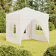 Vidaxl PartyTent pliable avec des murs latéraux 2x2 m crème -colored