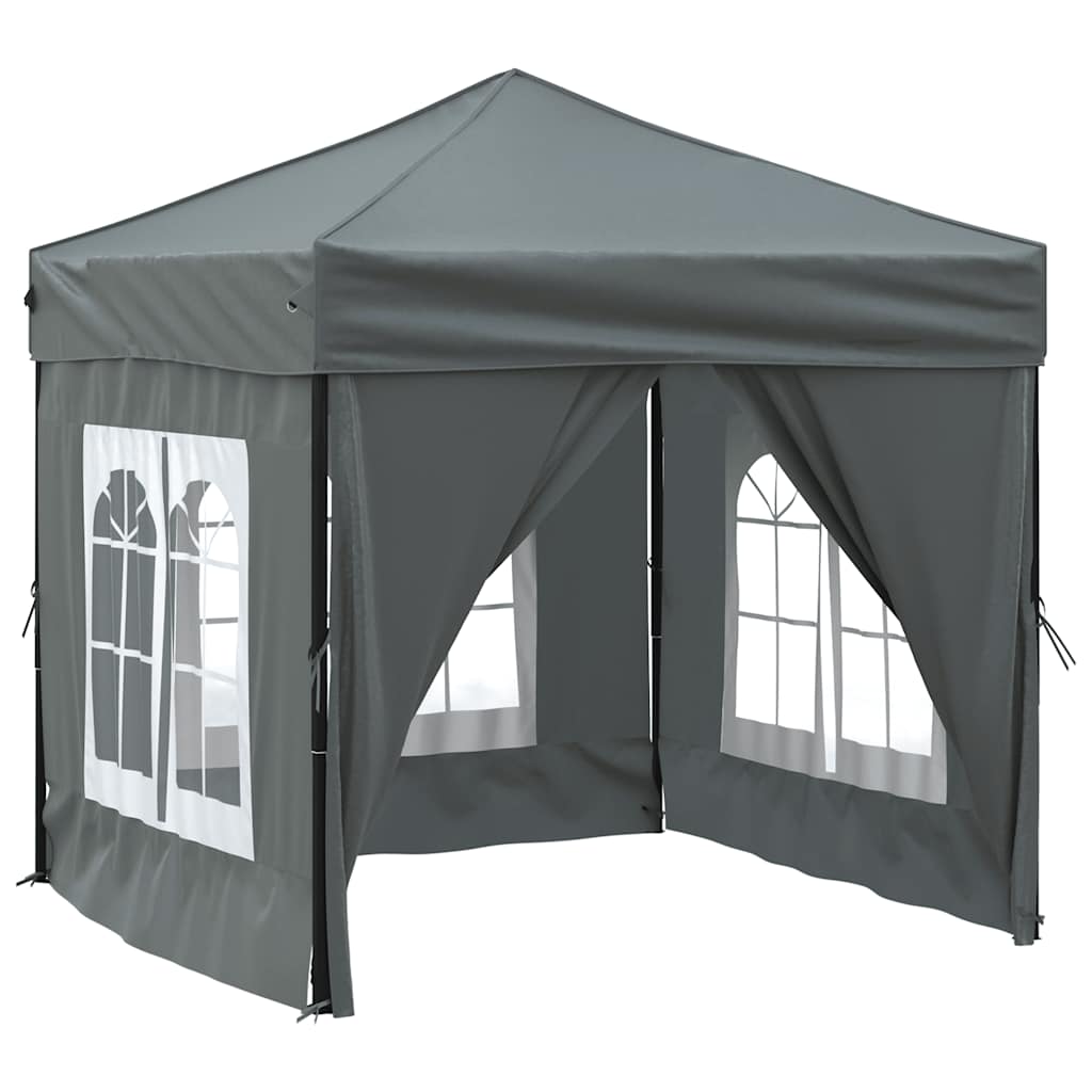 Vidaxl PartyTent pliable avec des parois latérales 2x2 m anthracite -colored