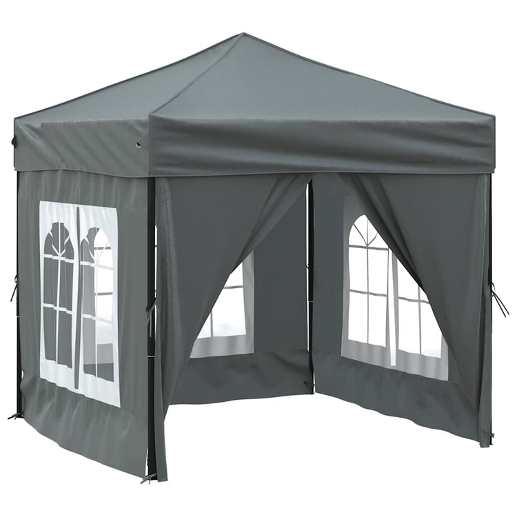 Vidaxl PartyTent pliable avec des parois latérales 2x2 m anthracite -colored