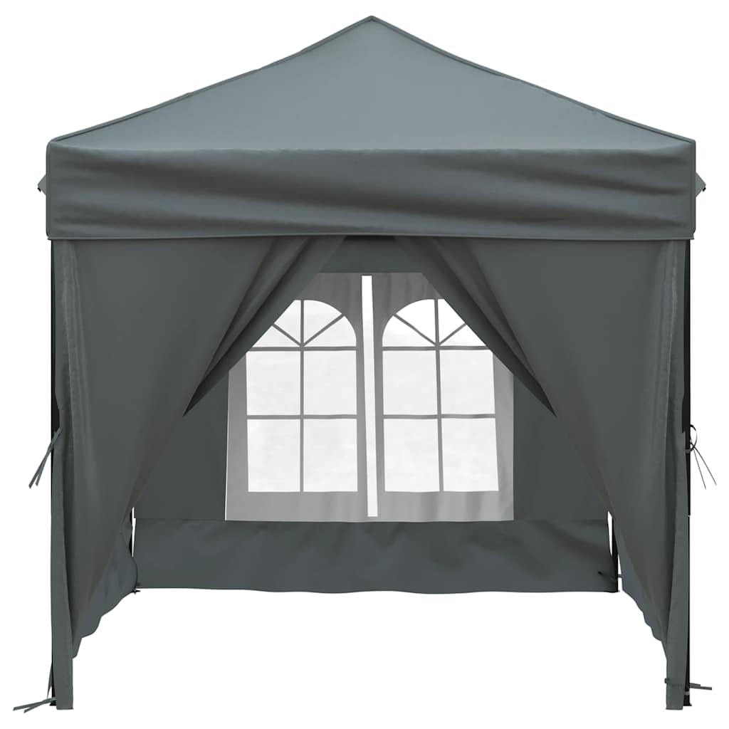 Vidaxl PartyTent pliable avec des parois latérales 2x2 m anthracite -colored