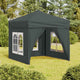 Vidaxl PartyTent pliable avec des parois latérales 2x2 m anthracite -colored