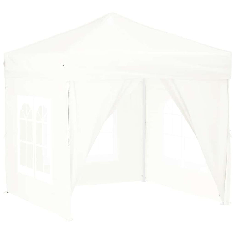 Vidaxl PartyTent pliable avec des parois latérales 2x2 m blanc
