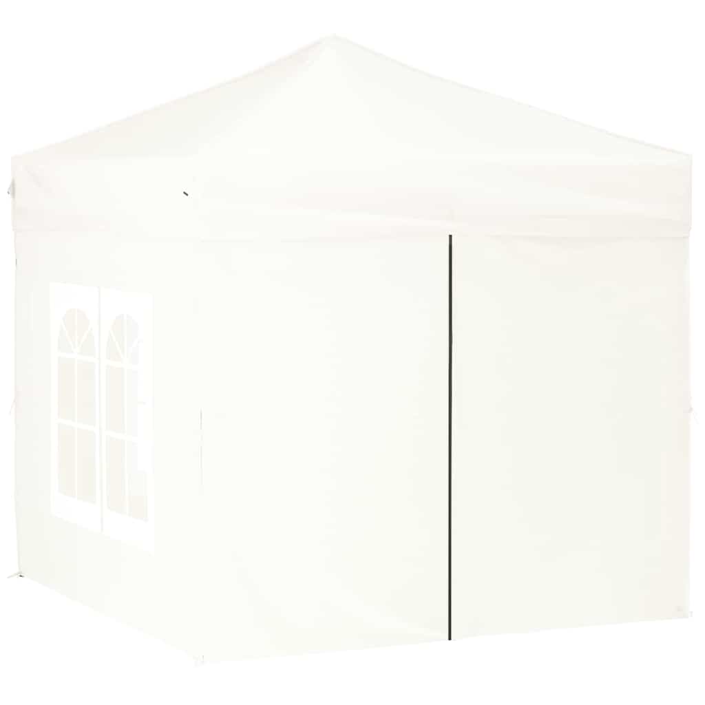 Vidaxl PartyTent pliable avec des parois latérales 2x2 m blanc