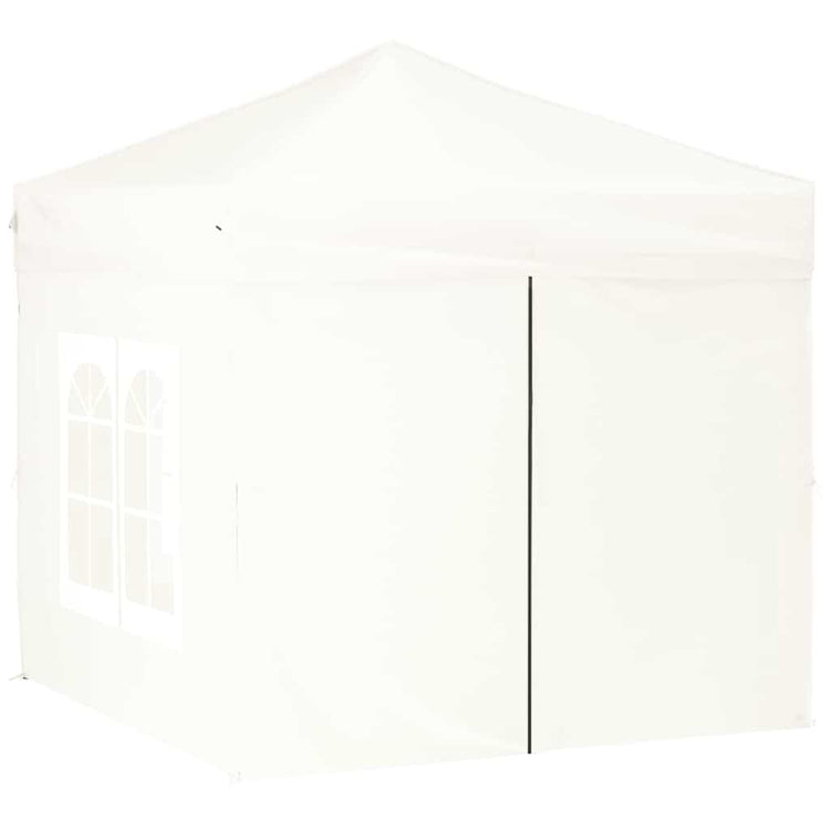 Vidaxl PartyTent pliable avec des parois latérales 2x2 m blanc