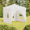 Vidaxl PartyTent pliable avec des parois latérales 2x2 m blanc