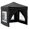 Vidaxl PartyTent pliable avec des parois latérales 2x2 m noir