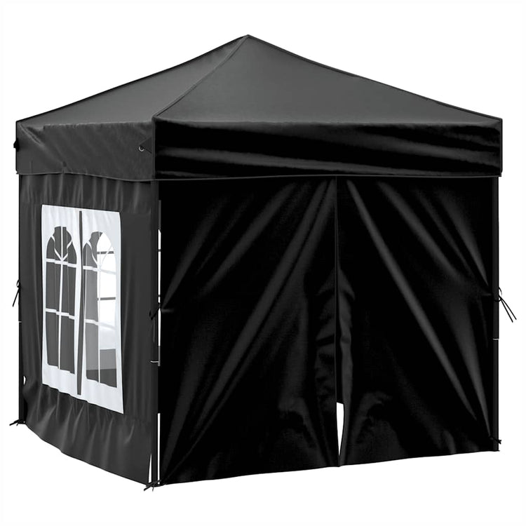 Vidaxl PartyTent pliable avec des parois latérales 2x2 m noir