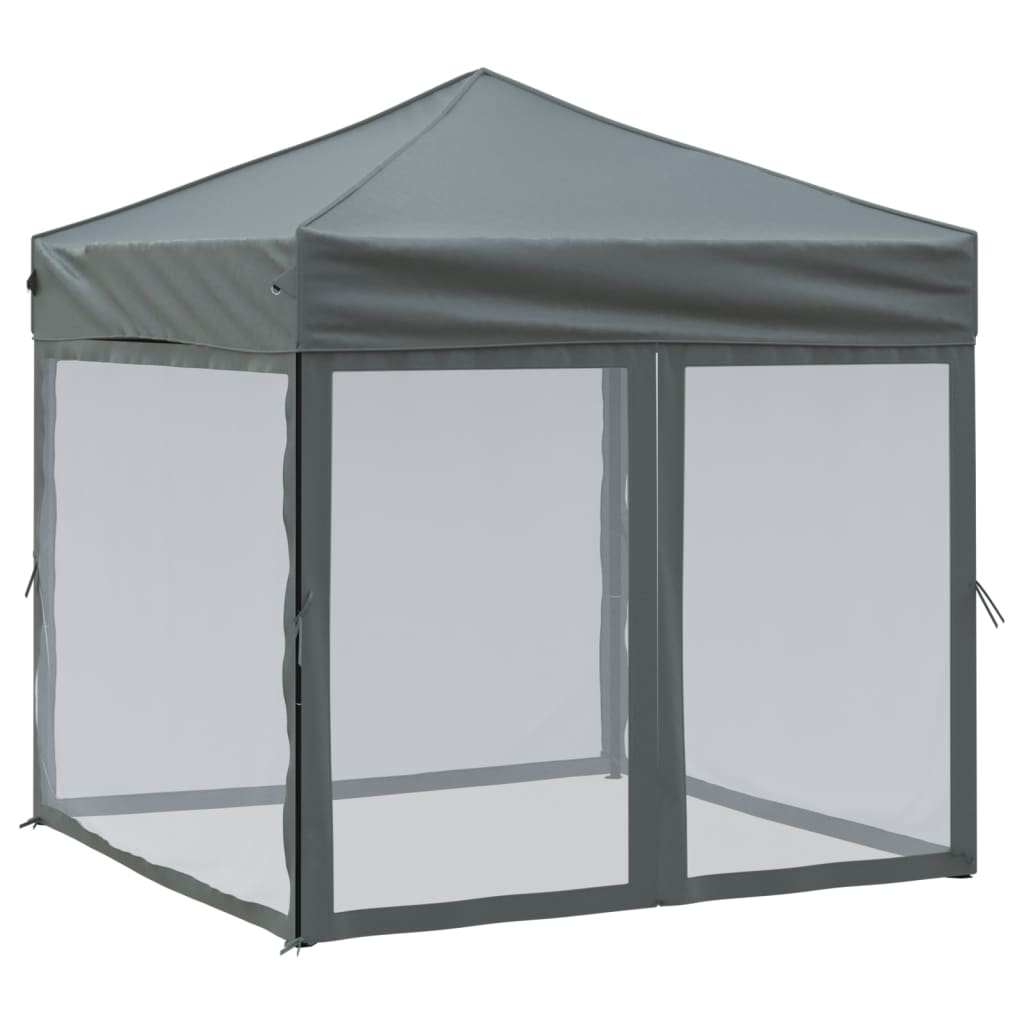 Vidaxl PartyTent pliable avec des parois latérales 2x2 m anthracite -colored