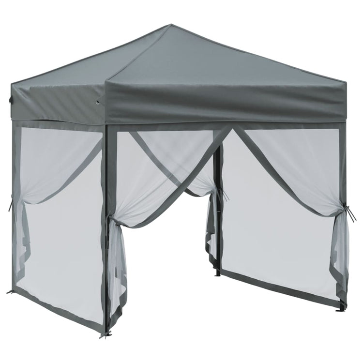 Vidaxl PartyTent pliable avec des parois latérales 2x2 m anthracite -colored