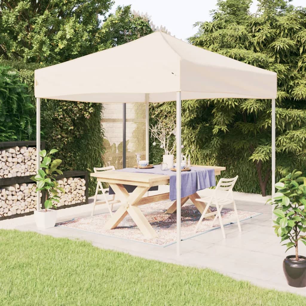 Vidaxl fête pliable 3x3 m crème intelligent