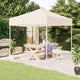 Vidaxl fête pliable 3x3 m crème intelligent