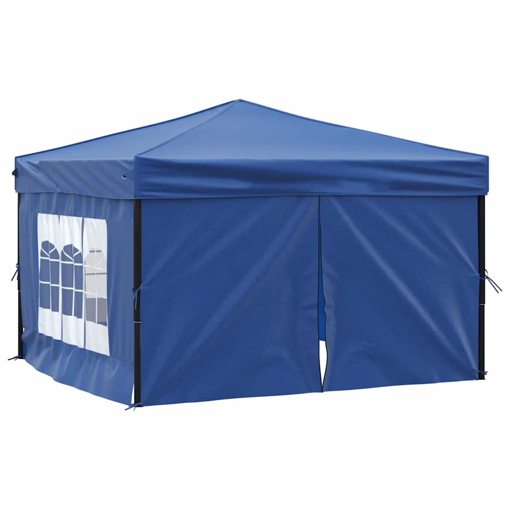 Vidaxl PartyTent pliable avec des parois latérales 3x3 m bleu