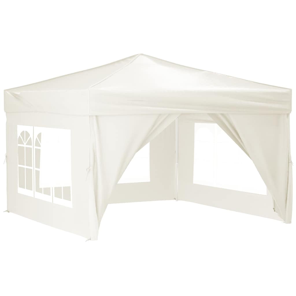 Vidaxl PartyTent pliable avec des murs latéraux 3x3 m crème -colored