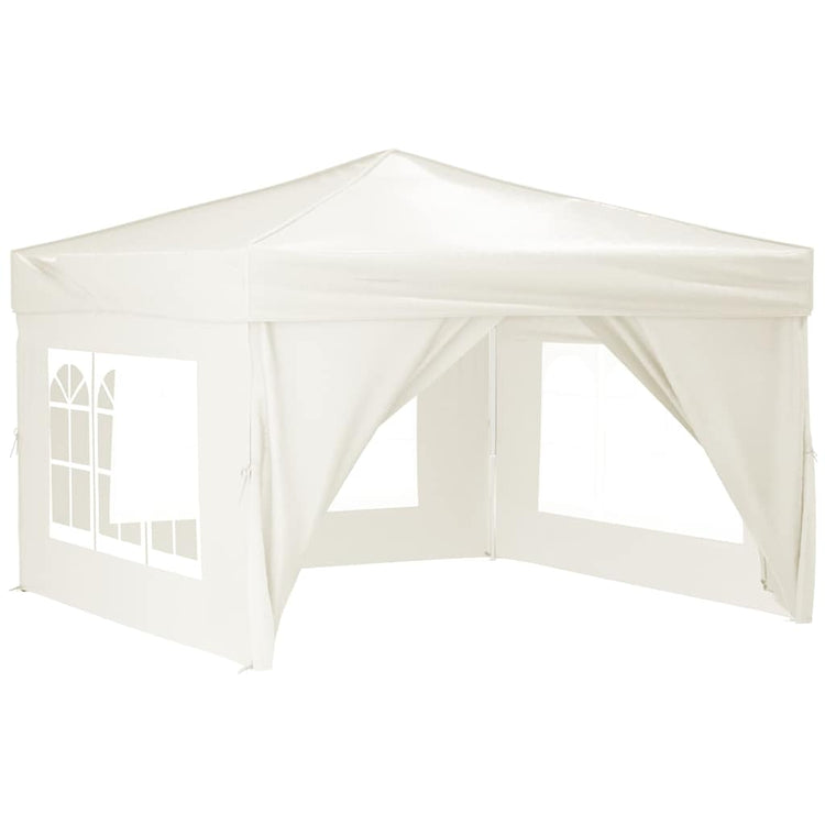 Vidaxl PartyTent pliable avec des murs latéraux 3x3 m crème -colored