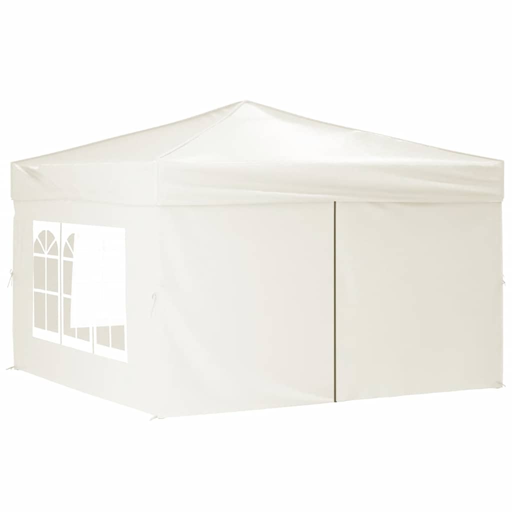 Vidaxl PartyTent pliable avec des murs latéraux 3x3 m crème -colored