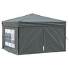 Vidaxl PartyTent pliable avec des parois latérales 3x3 m anthracite -colored