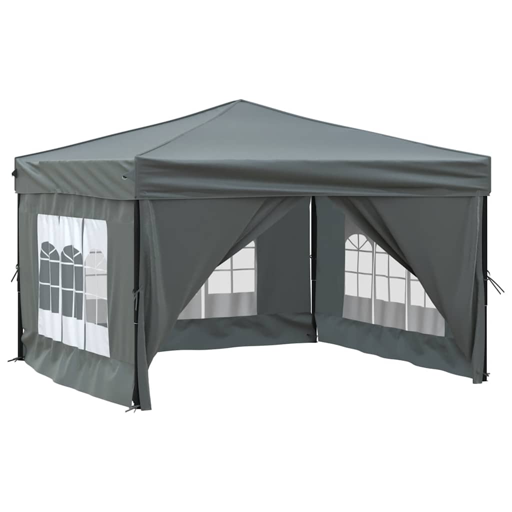 Vidaxl PartyTent pliable avec des parois latérales 3x3 m anthracite -colored