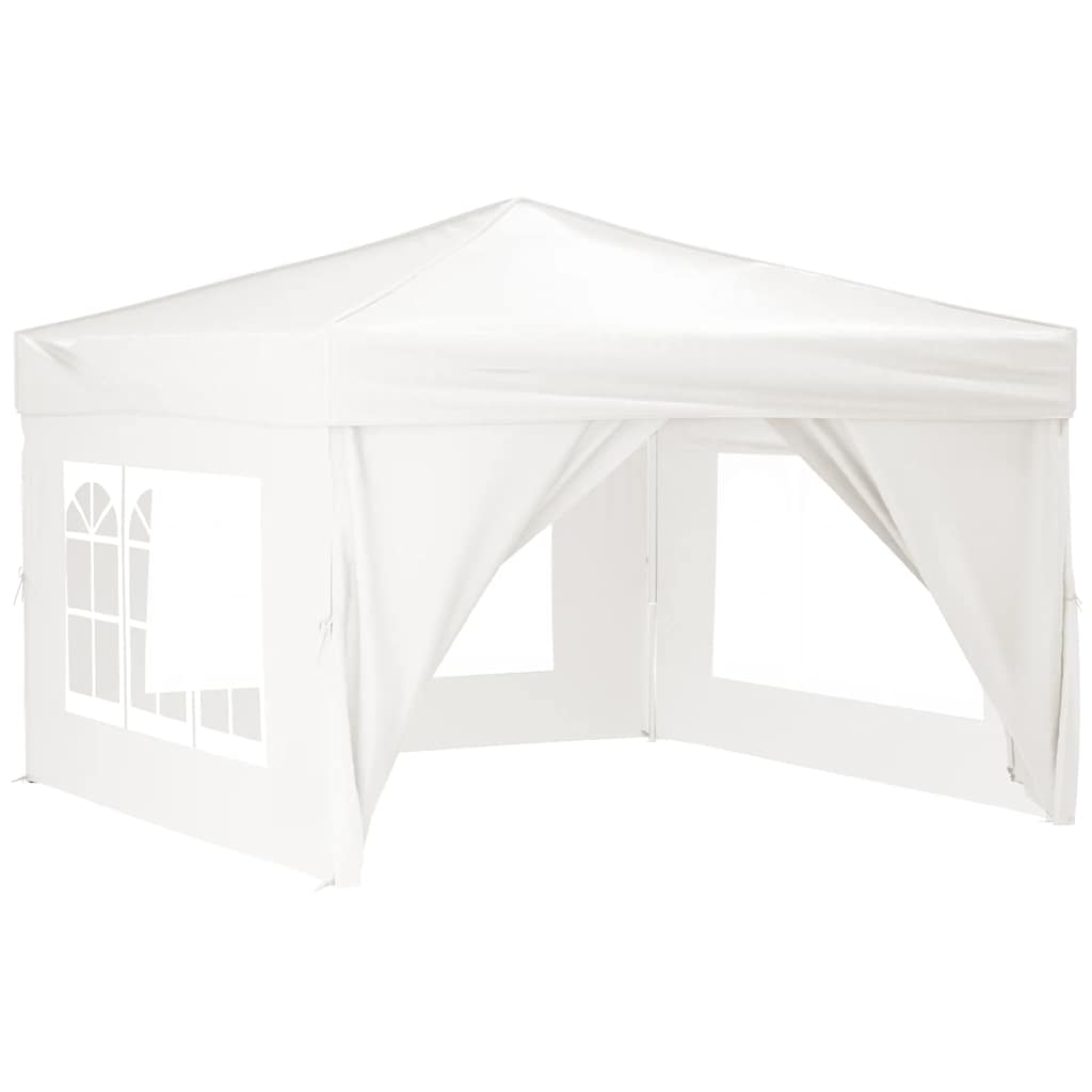 Vidaxl PartyTent pliable avec des parois latérales 3x3 m blanc