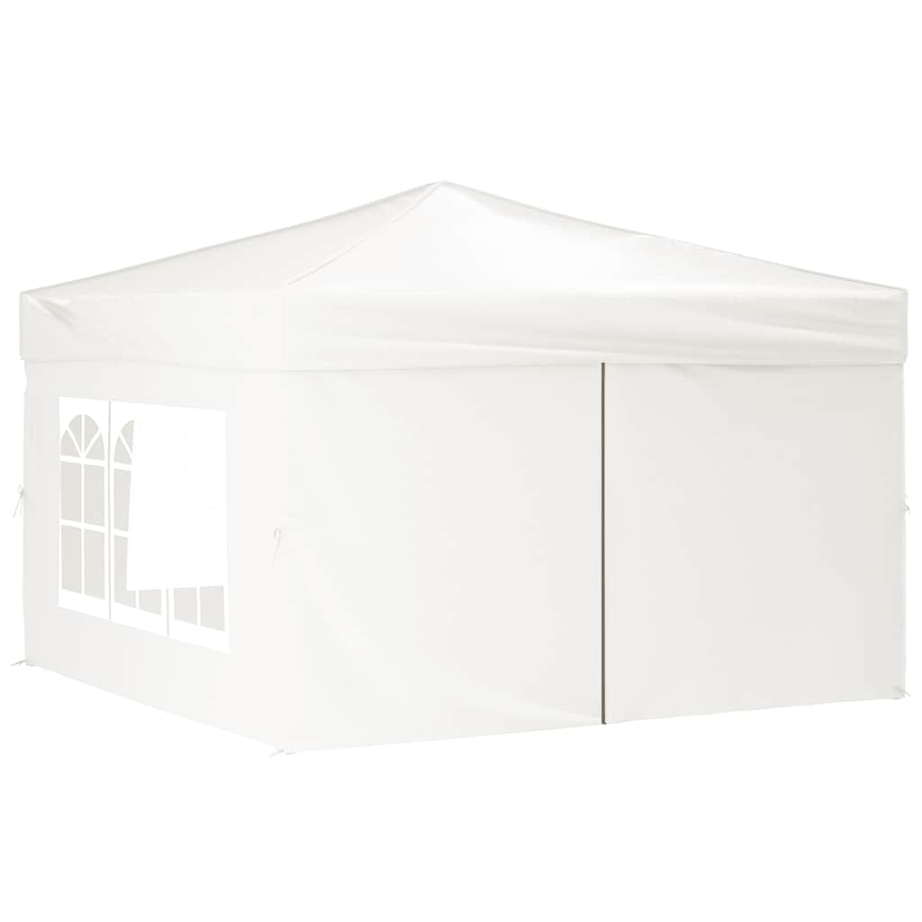 Vidaxl PartyTent pliable avec des parois latérales 3x3 m blanc