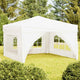 Vidaxl PartyTent pliable avec des parois latérales 3x3 m blanc