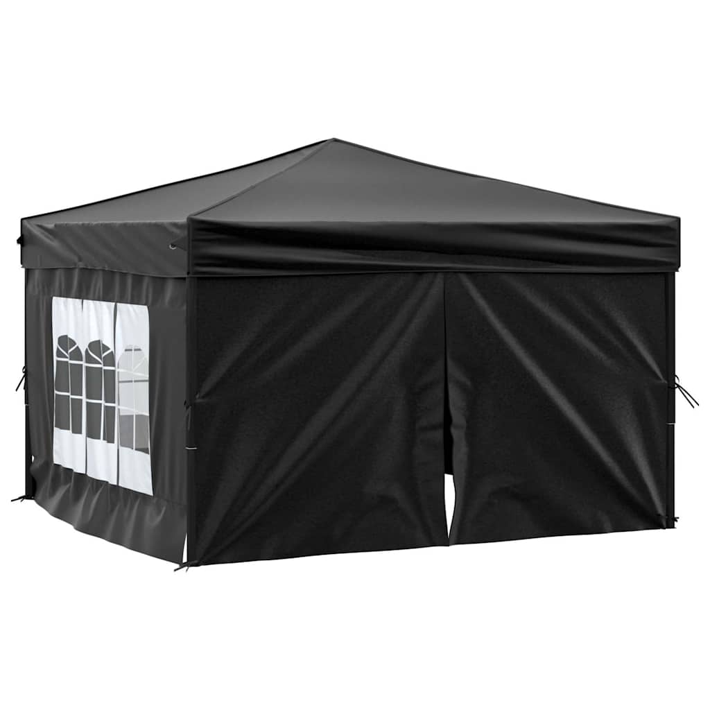 Vidaxl PartyTent pliable avec des parois latérales 3x3 m noir