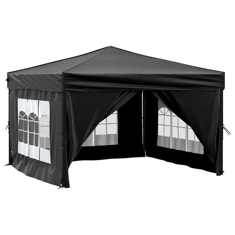 Vidaxl PartyTent pliable avec des parois latérales 3x3 m noir