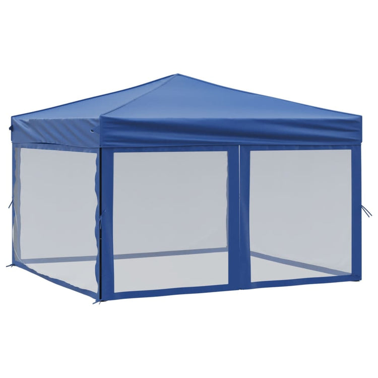 Vidaxl PartyTent pliable avec des parois latérales 3x3 m bleu