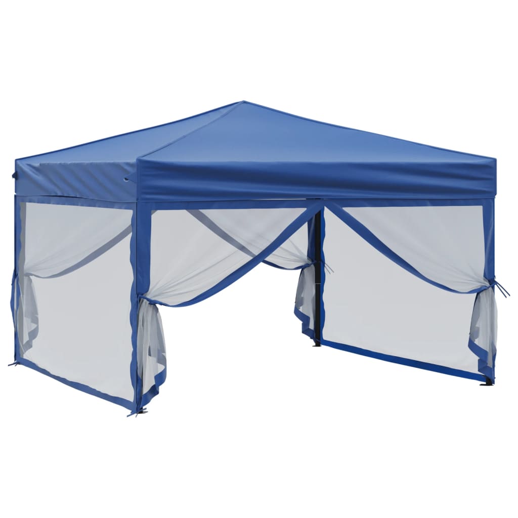 Vidaxl PartyTent pliable avec des parois latérales 3x3 m bleu