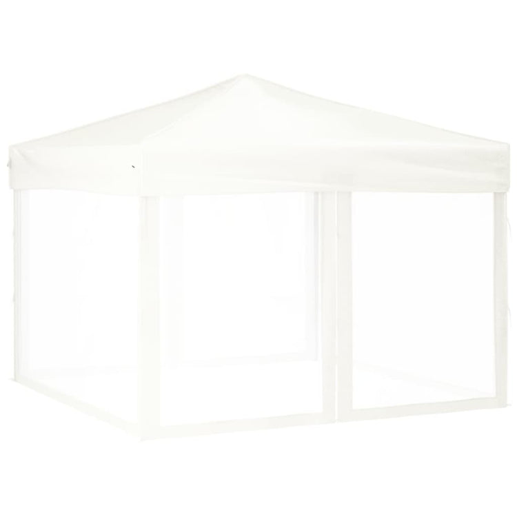 Vidaxl PartyTent pliable avec des parois latérales 3x3 m blanc