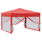 Vidaxl PartyTent pliable avec des parois latérales 3x3 m rouge - afbeelding 3
