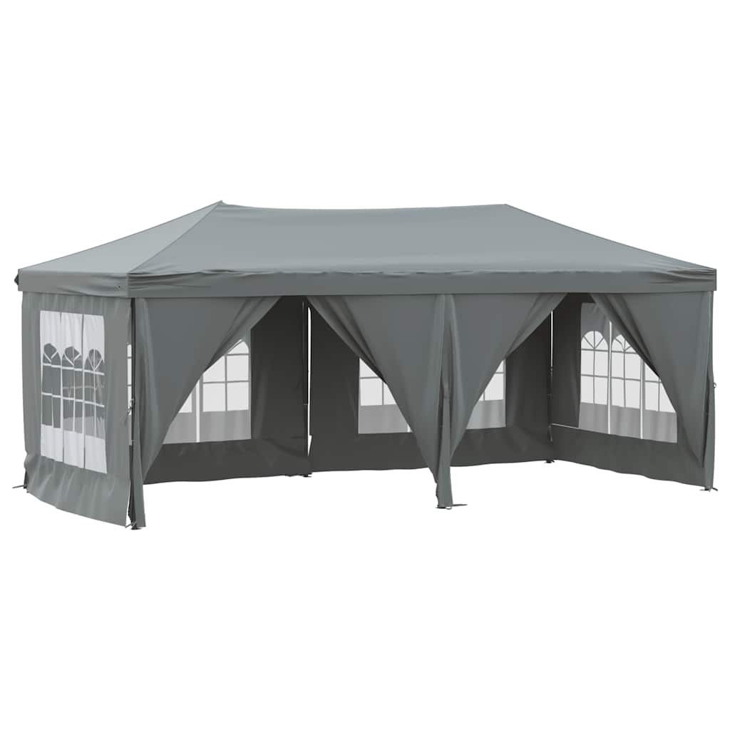 Vidaxl PartyTent pliable avec des parois latérales 3x6 m anthracite -colored