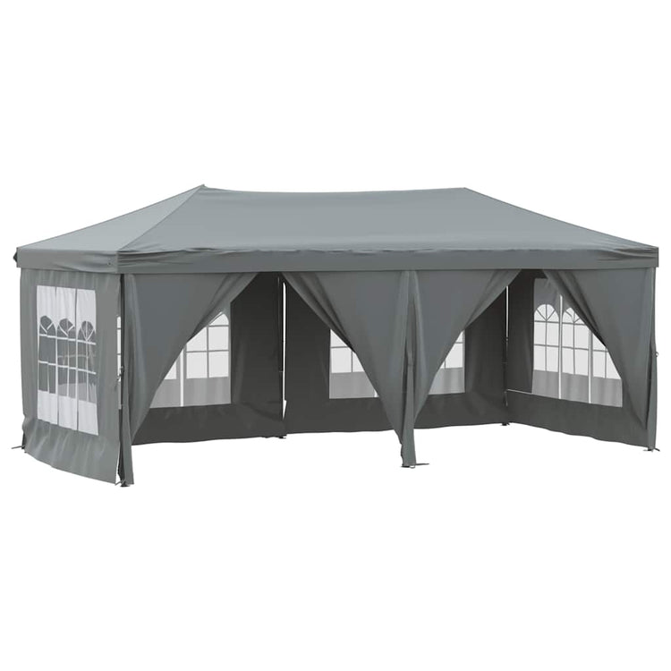 Vidaxl PartyTent pliable avec des parois latérales 3x6 m anthracite -colored