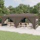 Vidaxl PartyTent pliable avec des parois latérales 3x6 m taupe