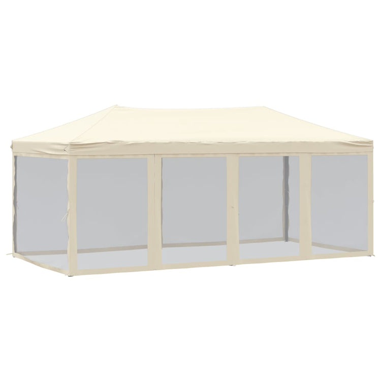 Vidaxx tente de fête pliable avec parois latérales 3x6 m couleur crème