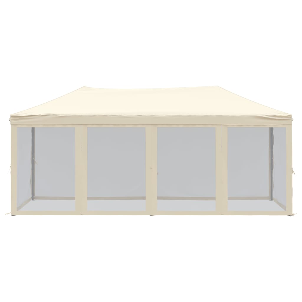 Vidaxx tente de fête pliable avec parois latérales 3x6 m couleur crème