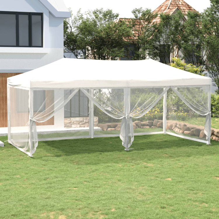 Vidaxx tente de fête pliable avec parois latérales 3x6 m blanc