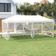Vidaxx tente de fête pliable avec parois latérales 3x6 m blanc