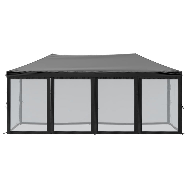 Vidaxl PartyTent pliable avec des parois latérales 3x6 m noir