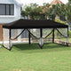 Vidaxl PartyTent pliable avec des parois latérales 3x6 m noir