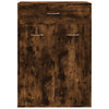 Armoire à chaussures Vidaxl 60x35x84 cm en bois de bois de chêne fumé coloré