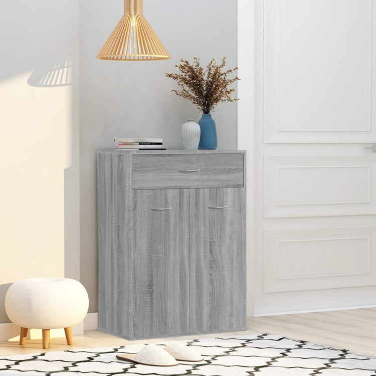 Armoire à chaussures Vidaxl 60x35x84 cm en bois de bois de bois sonoma